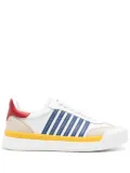 DSQUARED2 New Jersey leather sneakers - Silver
