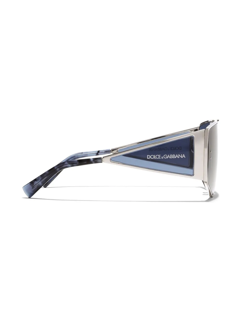 Dolce & Gabbana Eyewear Occhiale zonnebril met geometrisch montuur Zilver