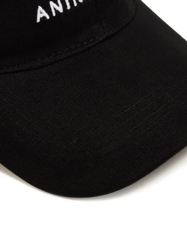 ANINE BING logo-embroidery Cotton Baseball Hat | Black  display picture 1