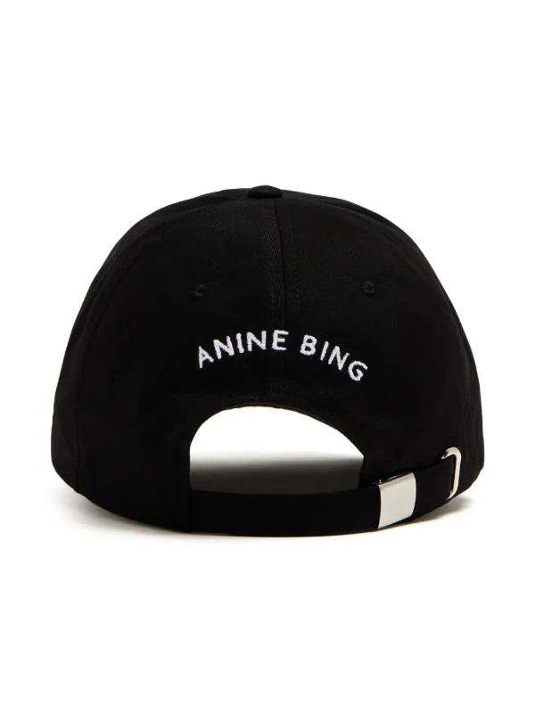 Anine Bing Embroidered Logo Baseball Hat ANINE BING Jeremy Baseball Cap - Washed Navy main image 2
