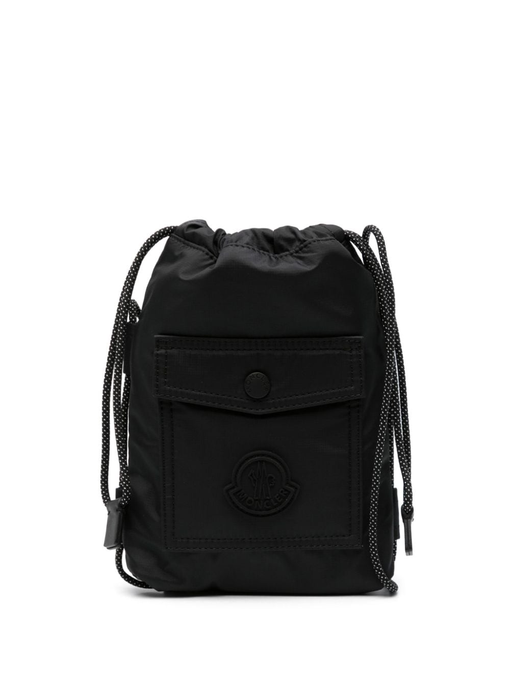Moncler Makaio Logo-patch Crossbody Bag In Black