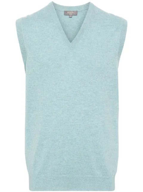 N.Peal Westminster sleeveless cashmere jumper