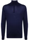 N.Peal Regent FG half-zip jumper - Blue