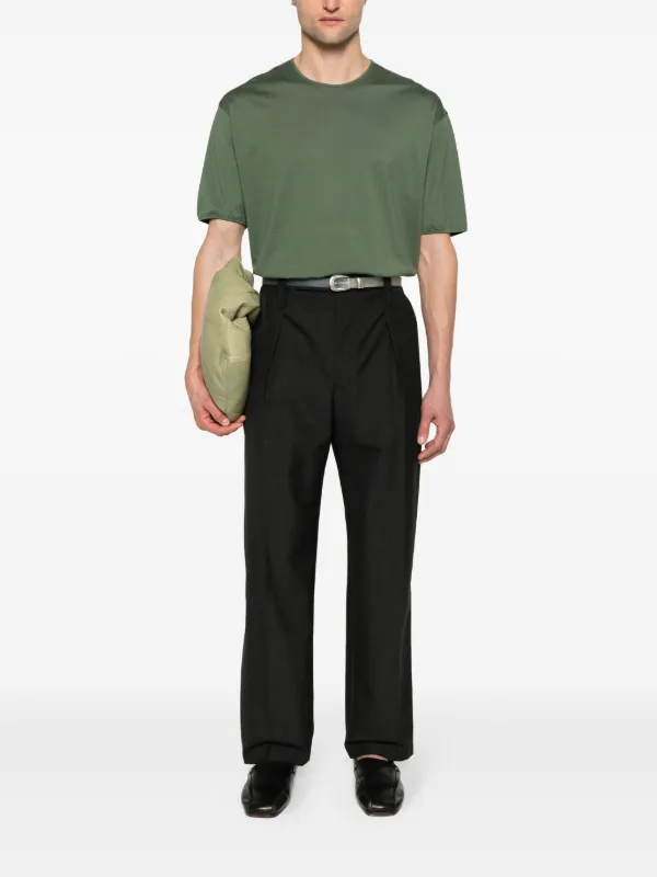 LEMAIRE drop-shoulder Cotton T-shirt - Farfetch