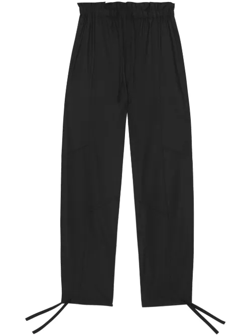Pantalon à taille à lien de resserrage - GANNI - Modalova