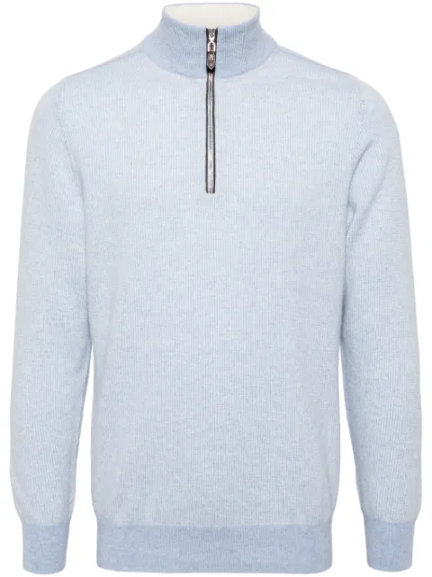 N.Peal Carnaby half-zip sweater