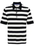 N.Peal Rock striped polo T-shirt - Blue