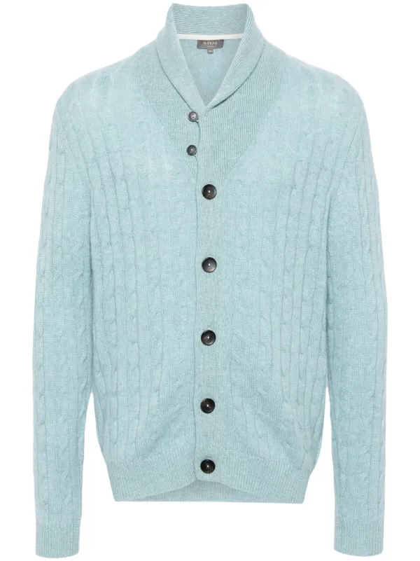 Garrick organic-cashmere Cardigan Blue FARFETCH JO
