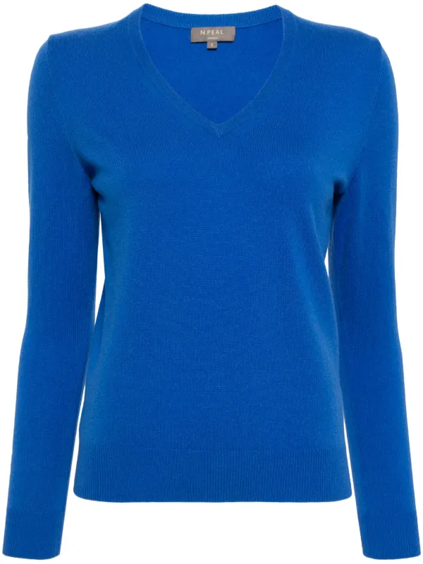 Phoebe Cashmere Jumper Blue FARFETCH JO