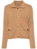 N.Peal Milano cashmere cropped jacket - Brown