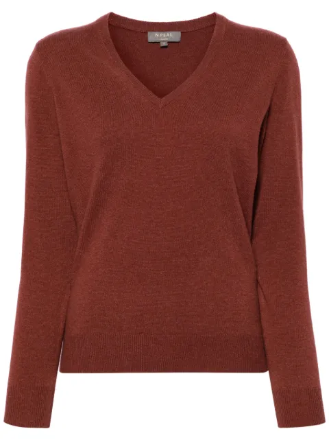 N.Peal Phoebe V-neck cashmere jumper