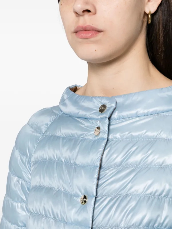Cowl neck cheap puffer coat