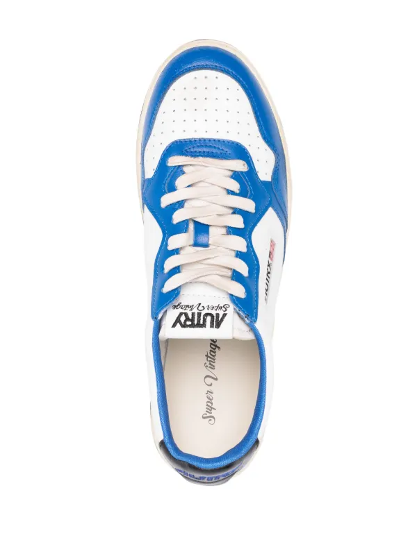 Autry Medalist Low Super Vintage Leather Sneakers | White
