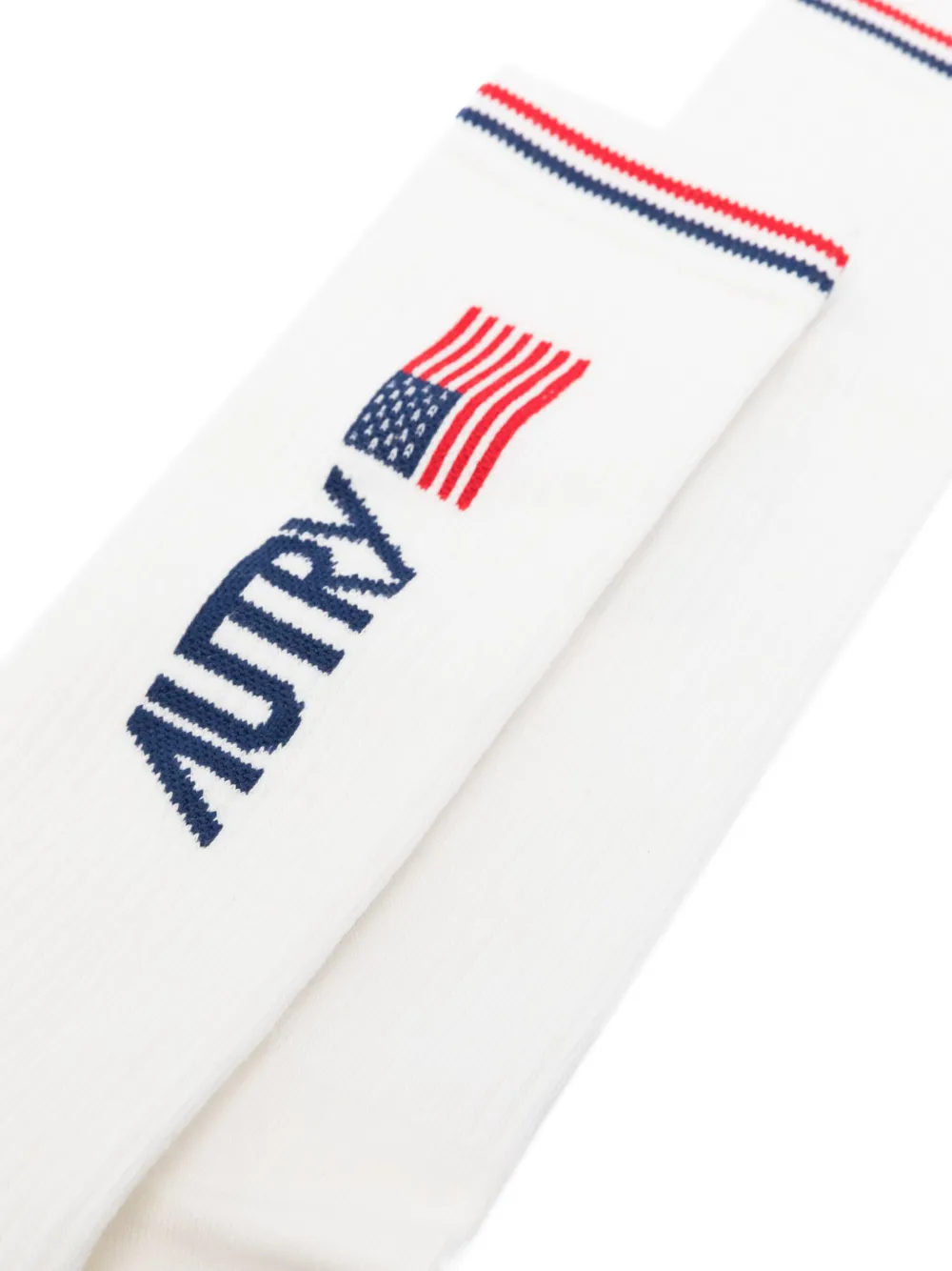Autry logo-jacquard socks - Wit