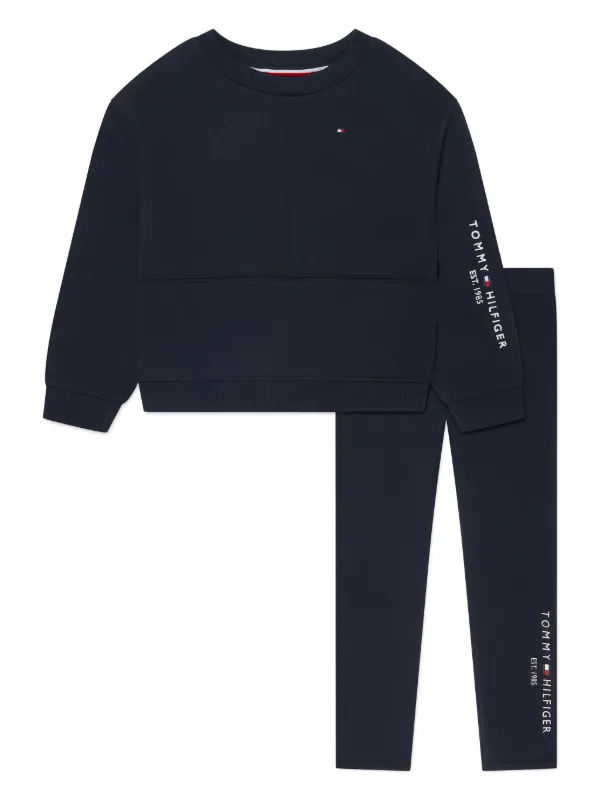 Tommy Hilfiger Junior logo print Tracksuit Set Farfetch