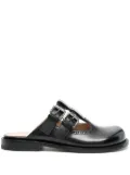 LOEWE Campo leather Mary Jane mules - Black