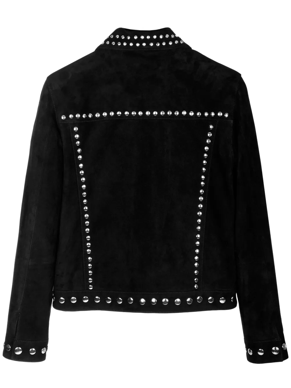 DANCASSAB Love suède jack met studs Zwart