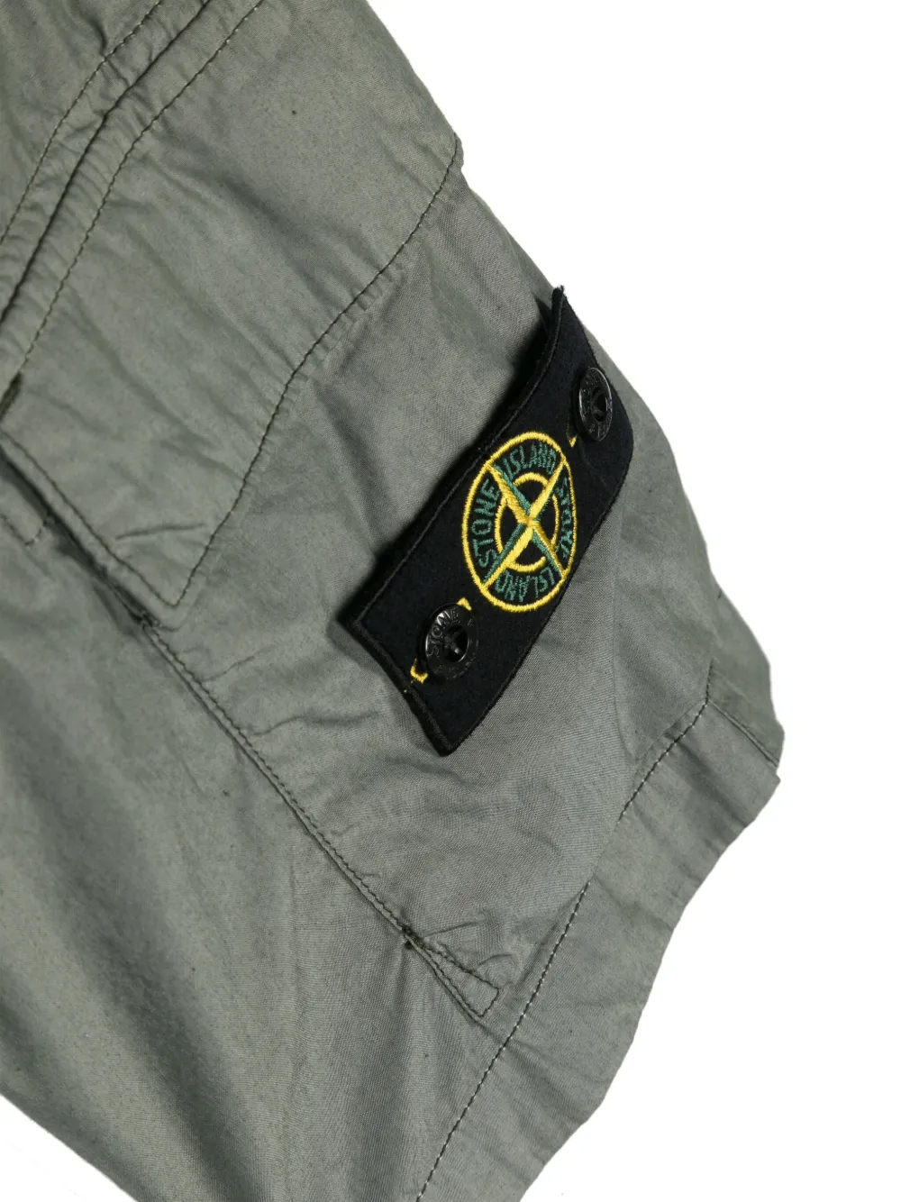 Stone Island Junior Shorts met Compass-logopatroon Groen