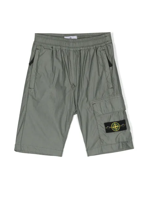 Stone Island Junior Compass-motif shorts