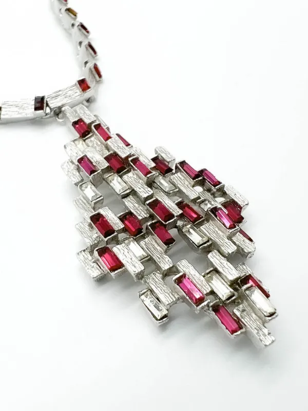Crystal ruby necklace discount