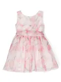 Abel & Lula floral-print tulle dress - Pink