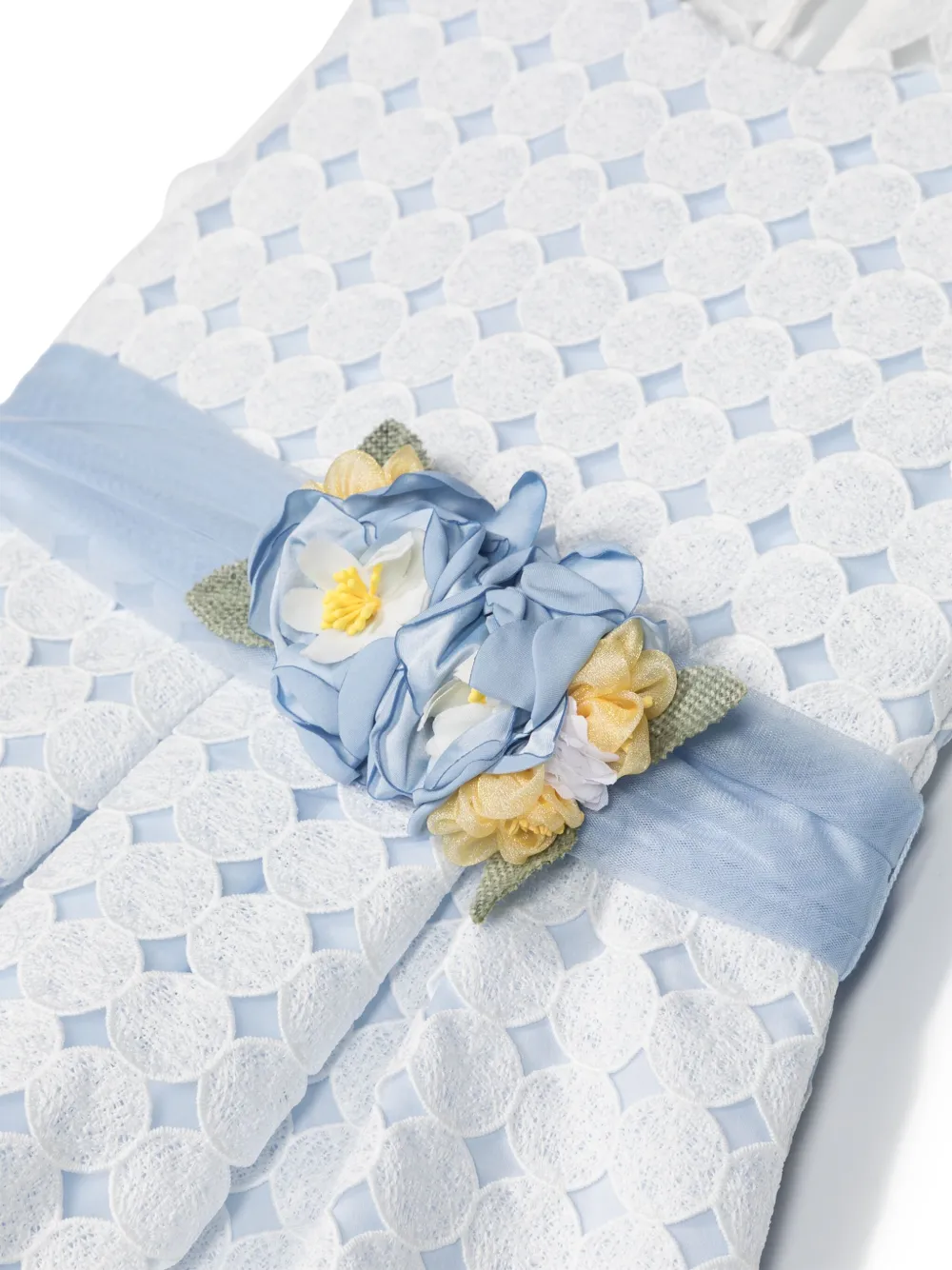 Abel & Lula Jurk met bloemenpatch Blauw