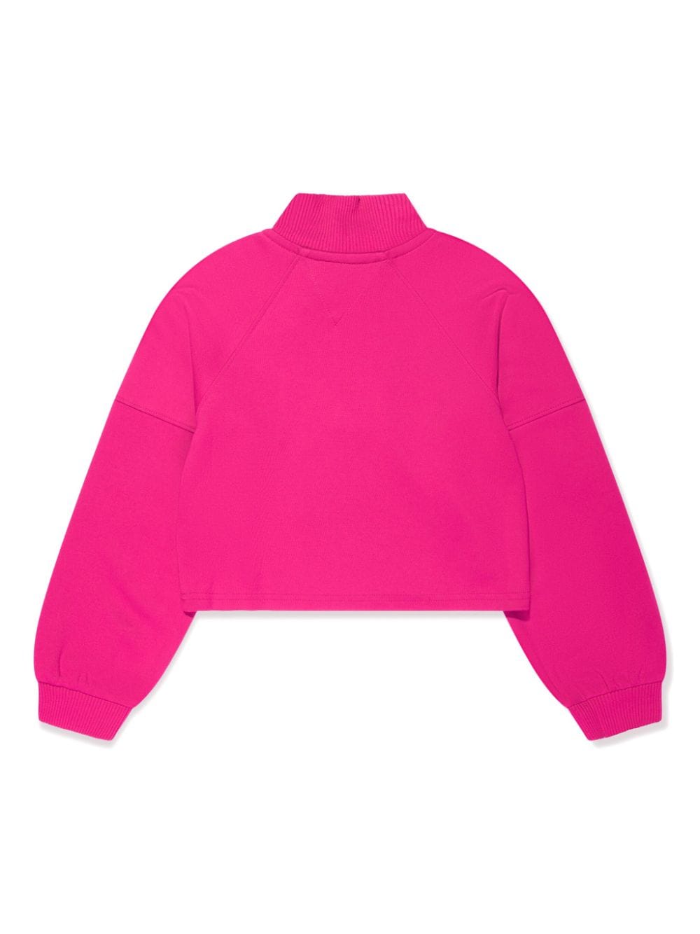 Shop Tommy Hilfiger Junior Half-zip Mock-neck Sweatshirt In Pink