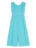 Abel & Lula pleat-detail wide-leg jumpsuit - Blue