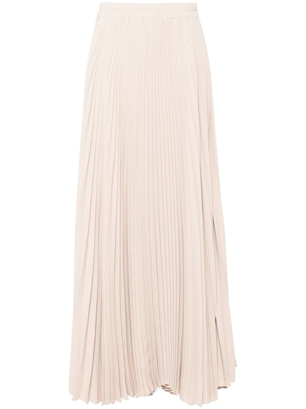 Styland Pleated Long Skirt In Neutrals