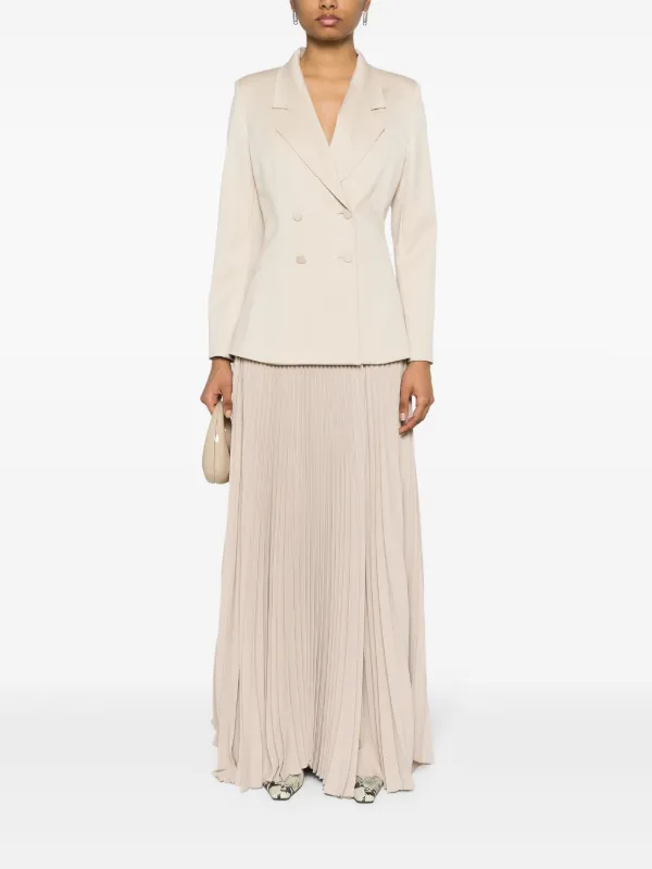 STYLAND Pleated Long Skirt Neutrals FARFETCH PH