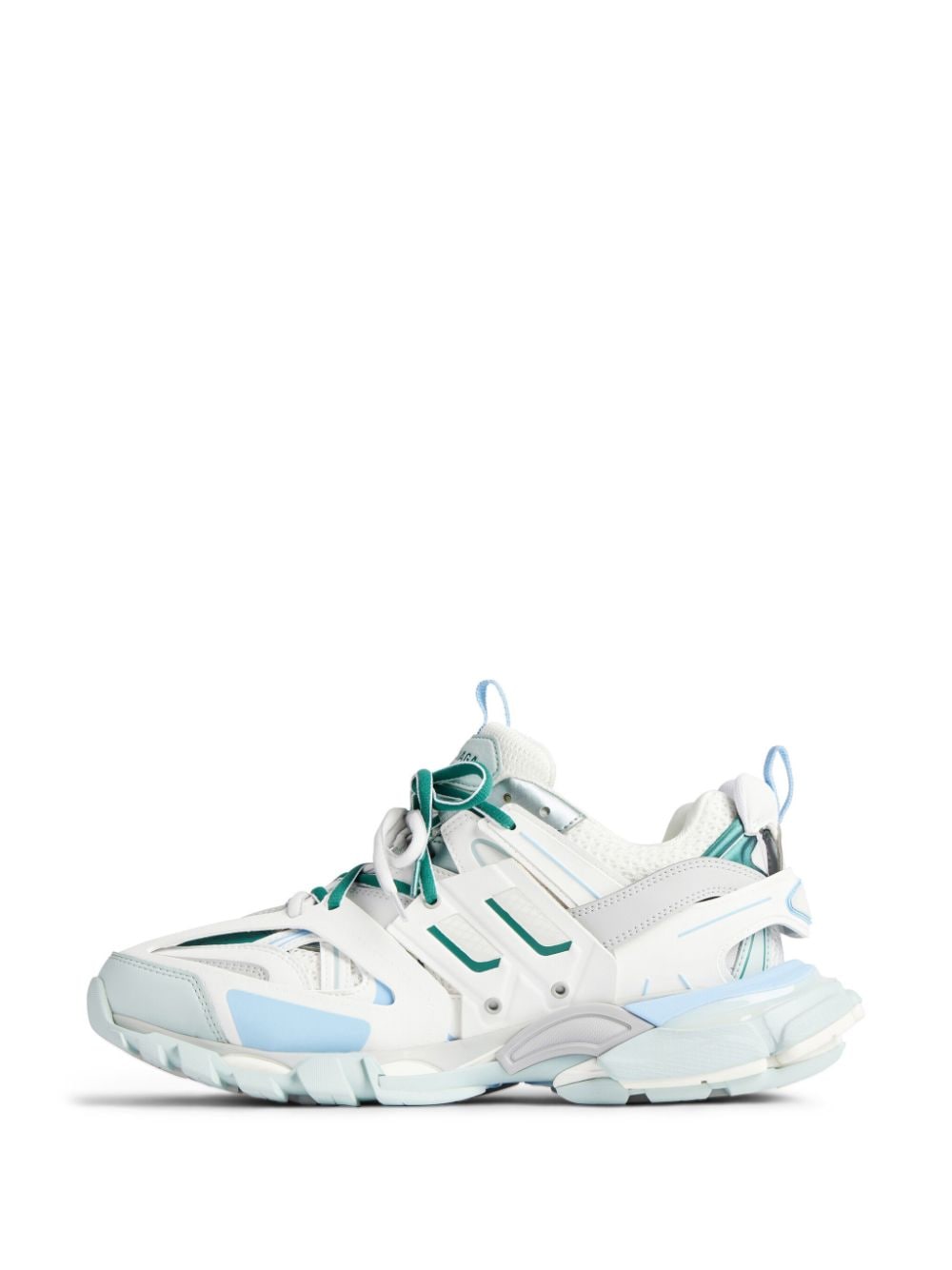 Shop Balenciaga Track Panelled Sneakers In White