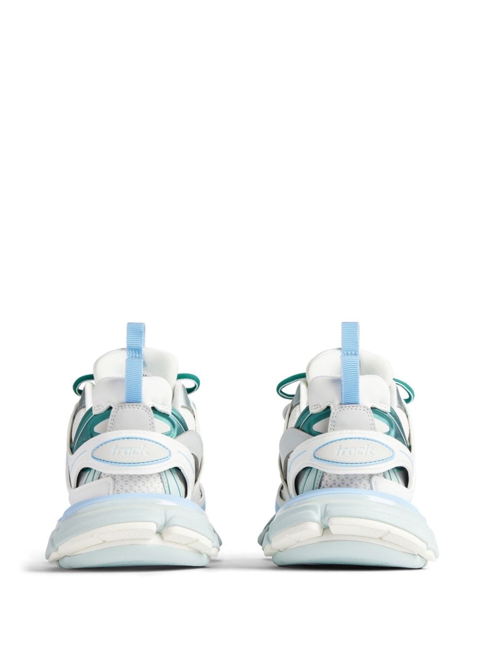 Shop Balenciaga Track Panelled Sneakers In White