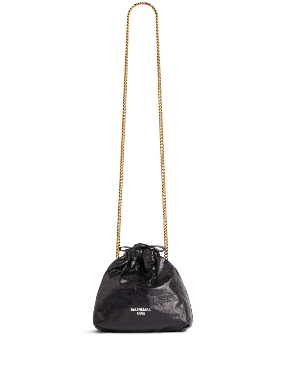 Balenciaga Extra Smalll Crush Tote Bag In Black