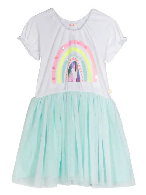 Billieblush rainbow-print dress