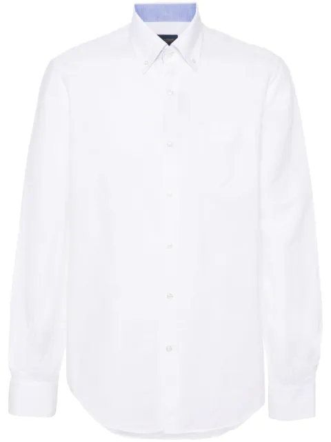 Paul & Shark button-down slub-texture shirt