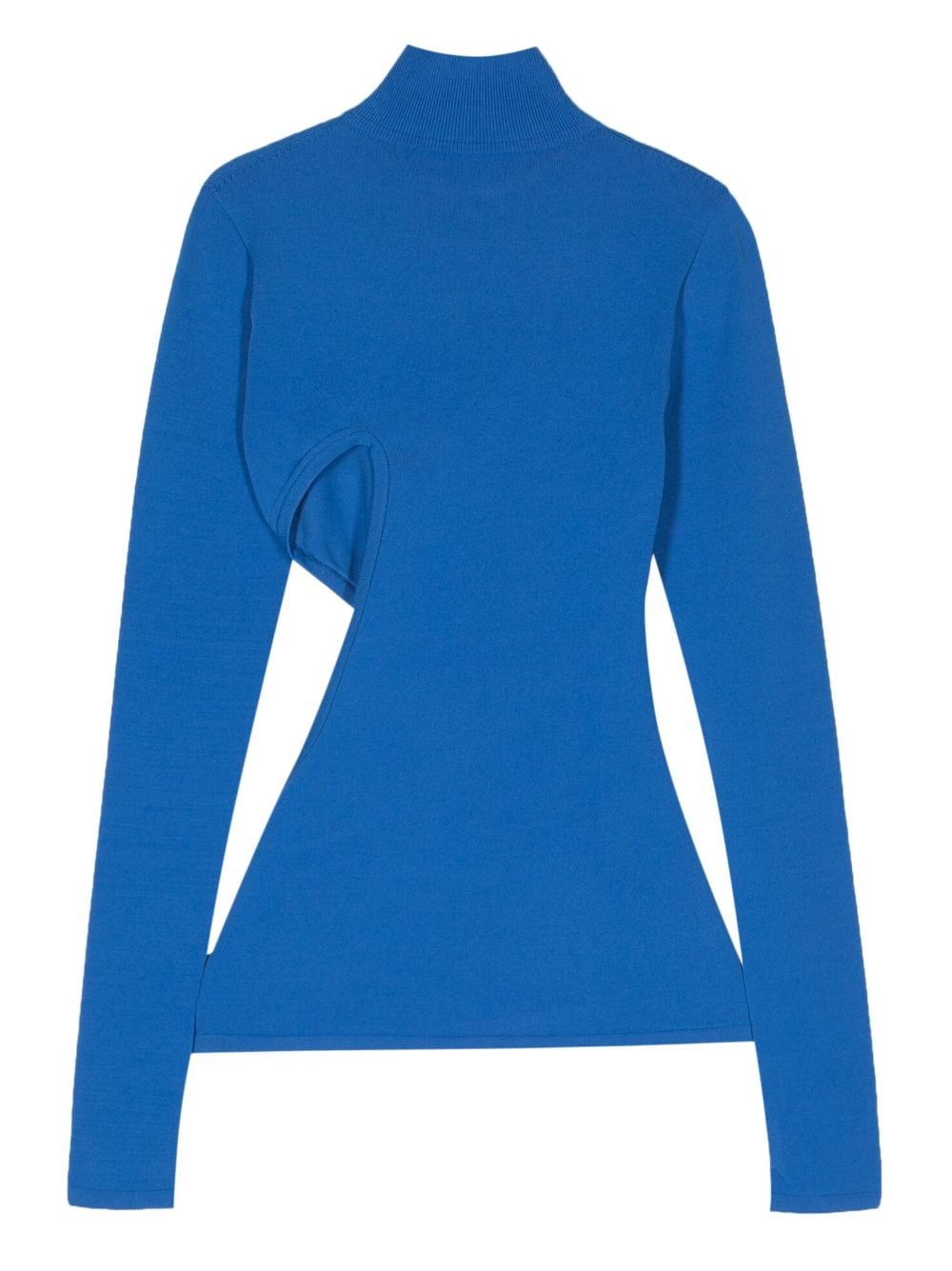 Shop Issey Miyake Mellow Cut-out Jumper In Blue