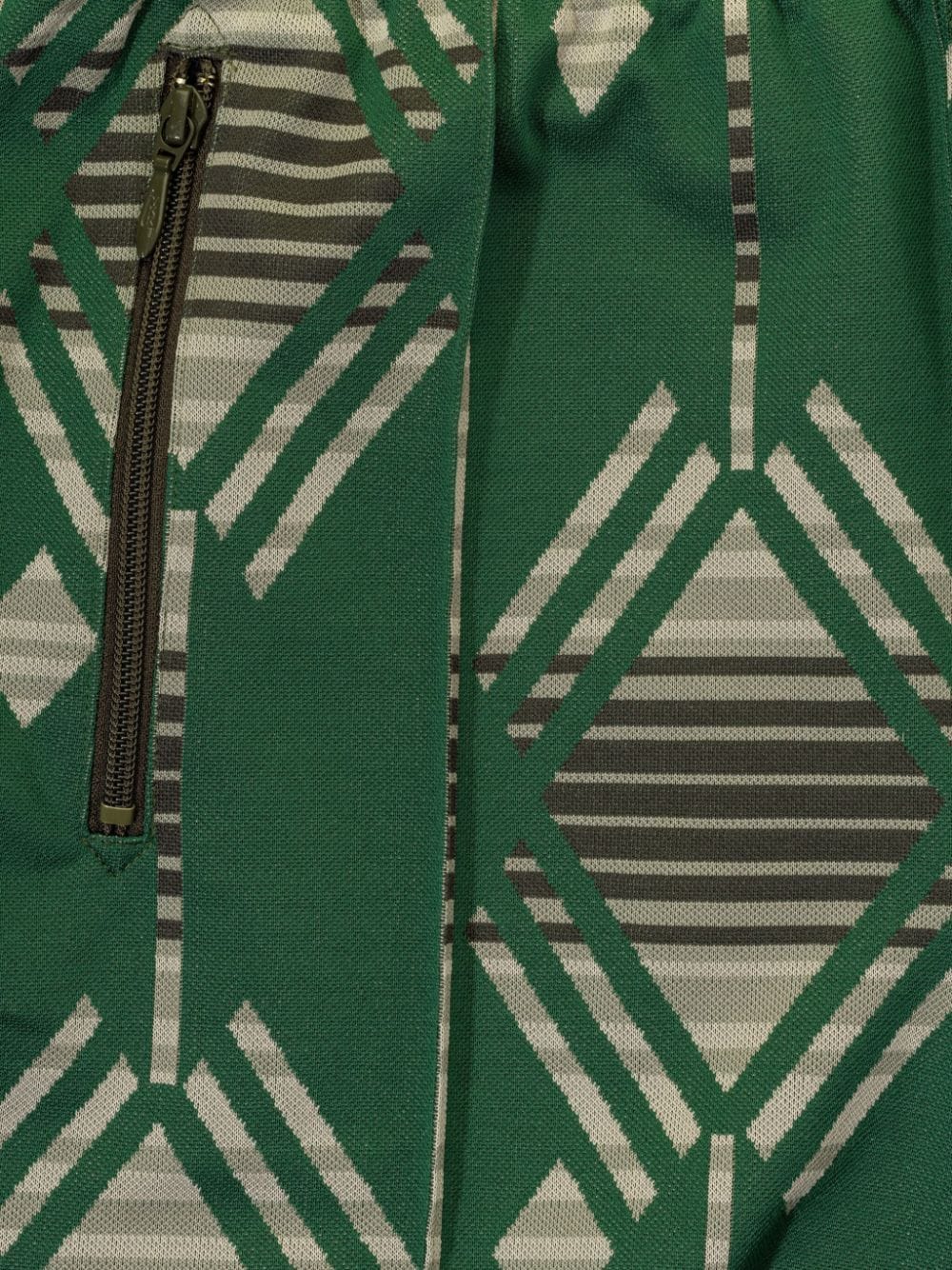 Needles geometric-print track pants - Groen