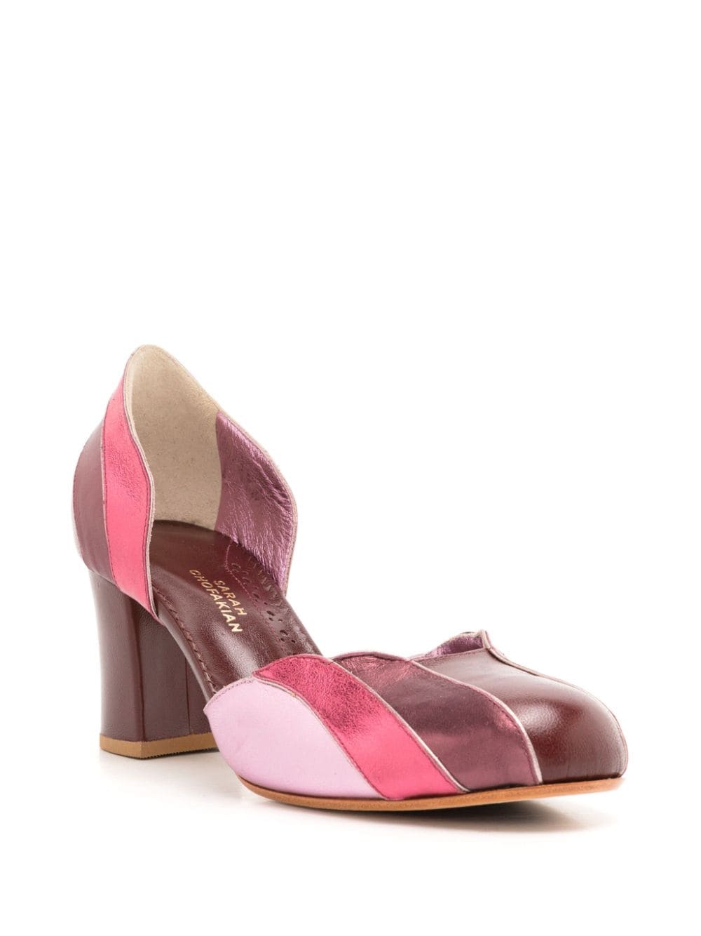 Shop Sarah Chofakian Lygia 60mm Leather Pumps In Pink