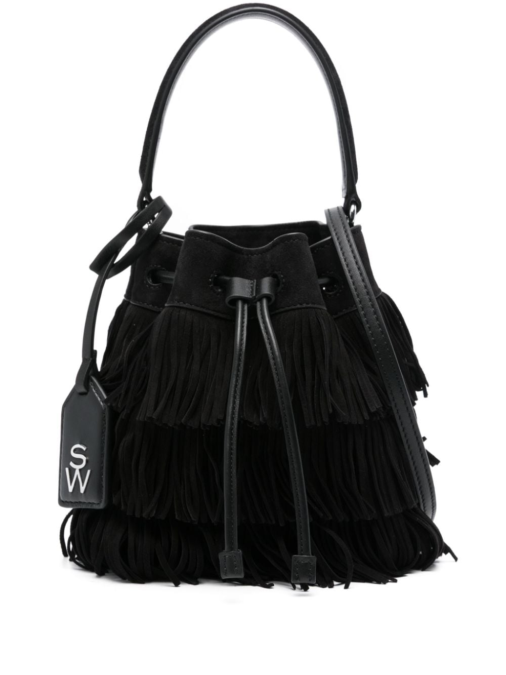 Rae fringed suede mini bag