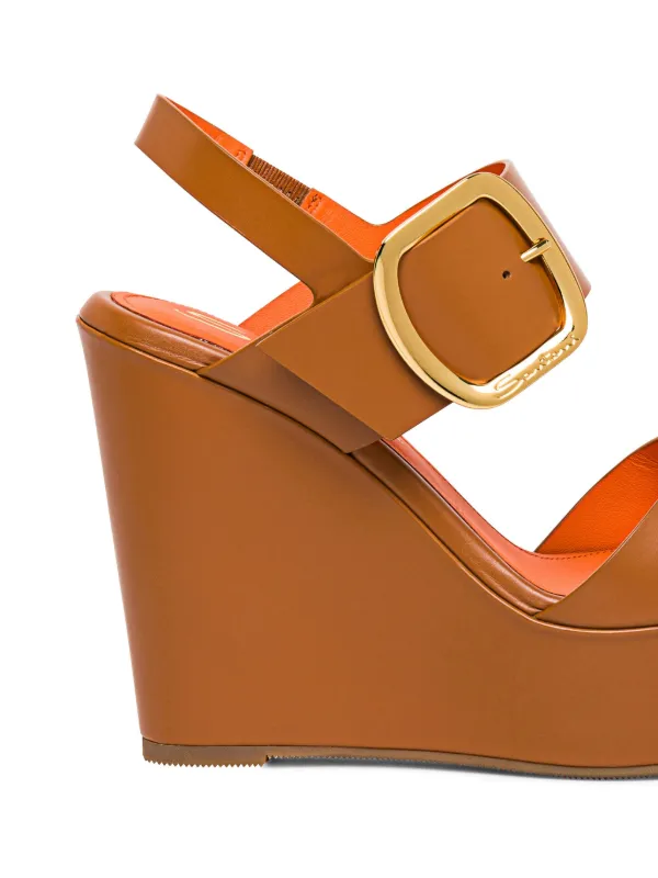【関税込み】SANTONI Sandals Santoni Flat Leather Sandals | Blue | FARFETCH