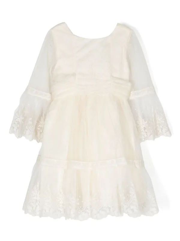 sachin and babi light blue dress Abel & Lula floral-lace Tulle Dress | White