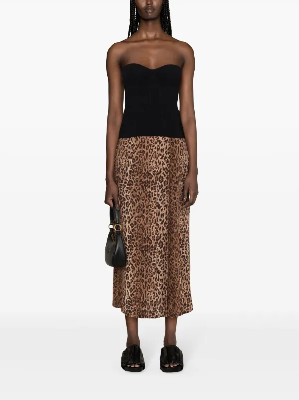 Rixo leopard best sale print skirt