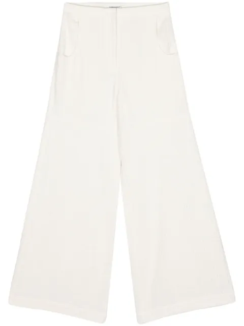ALESSANDRO VIGILANTE pantalones palazzo de bouclé