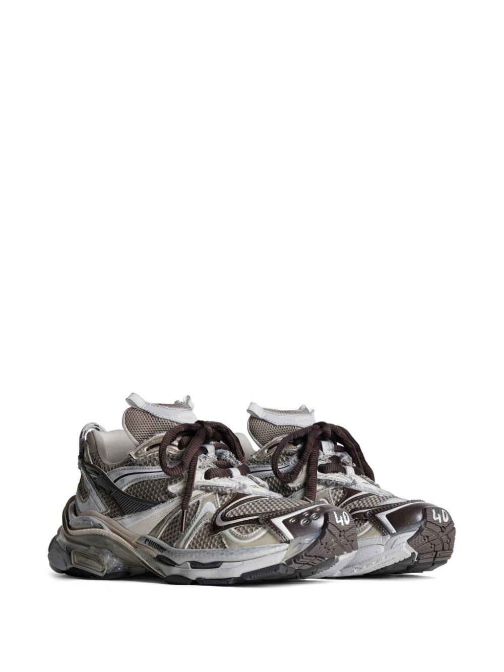 Shop Balenciaga Runner 2.0 Sneakers In Grey