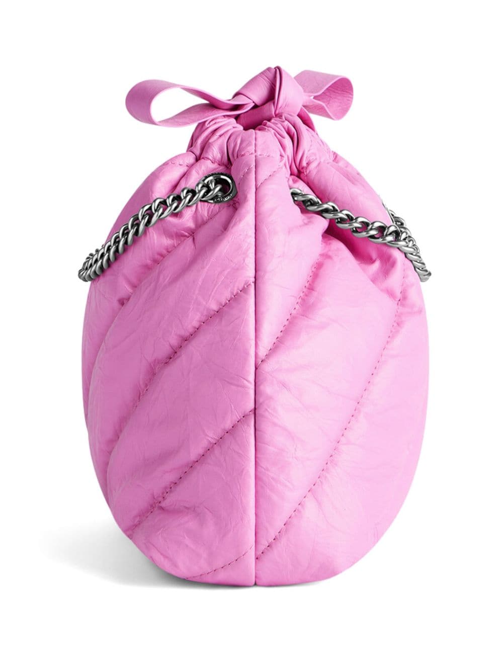 Shop Balenciaga Xs Crush Tote Bag In Pink