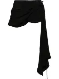 Mugler scarf-detail mini shorts - Black