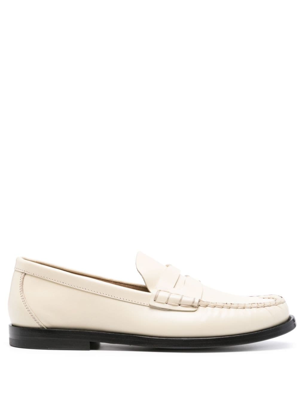 Officine Creative Zivago Leather Loafers In Neutrals