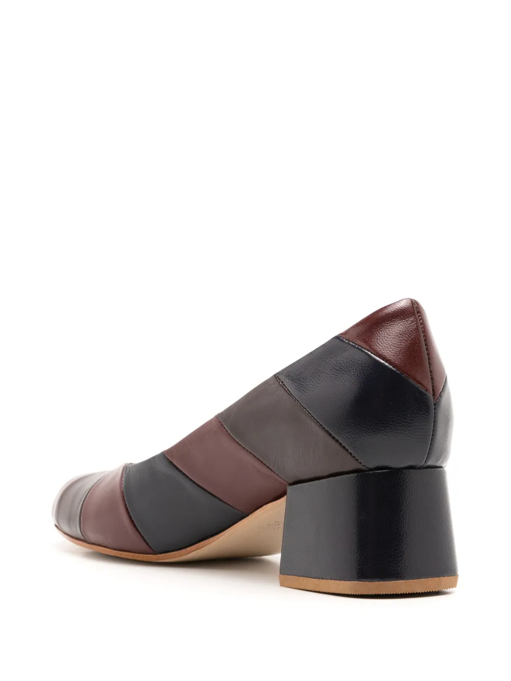 Shop Sarah Chofakian Murakami 40mm Leather Pumps In Brown