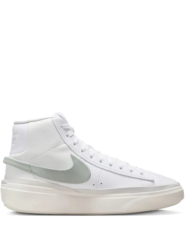 Nike Blazer Phantom mid-top Leather Sneakers Neutrals