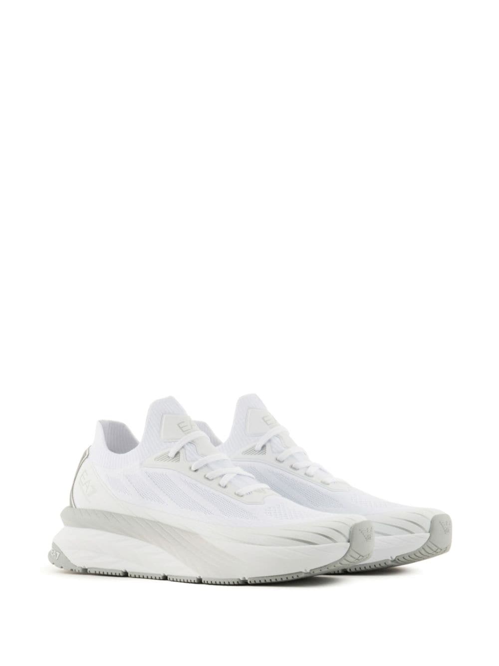 Shop Ea7 Crusher Distance Chunky Sneakers In White